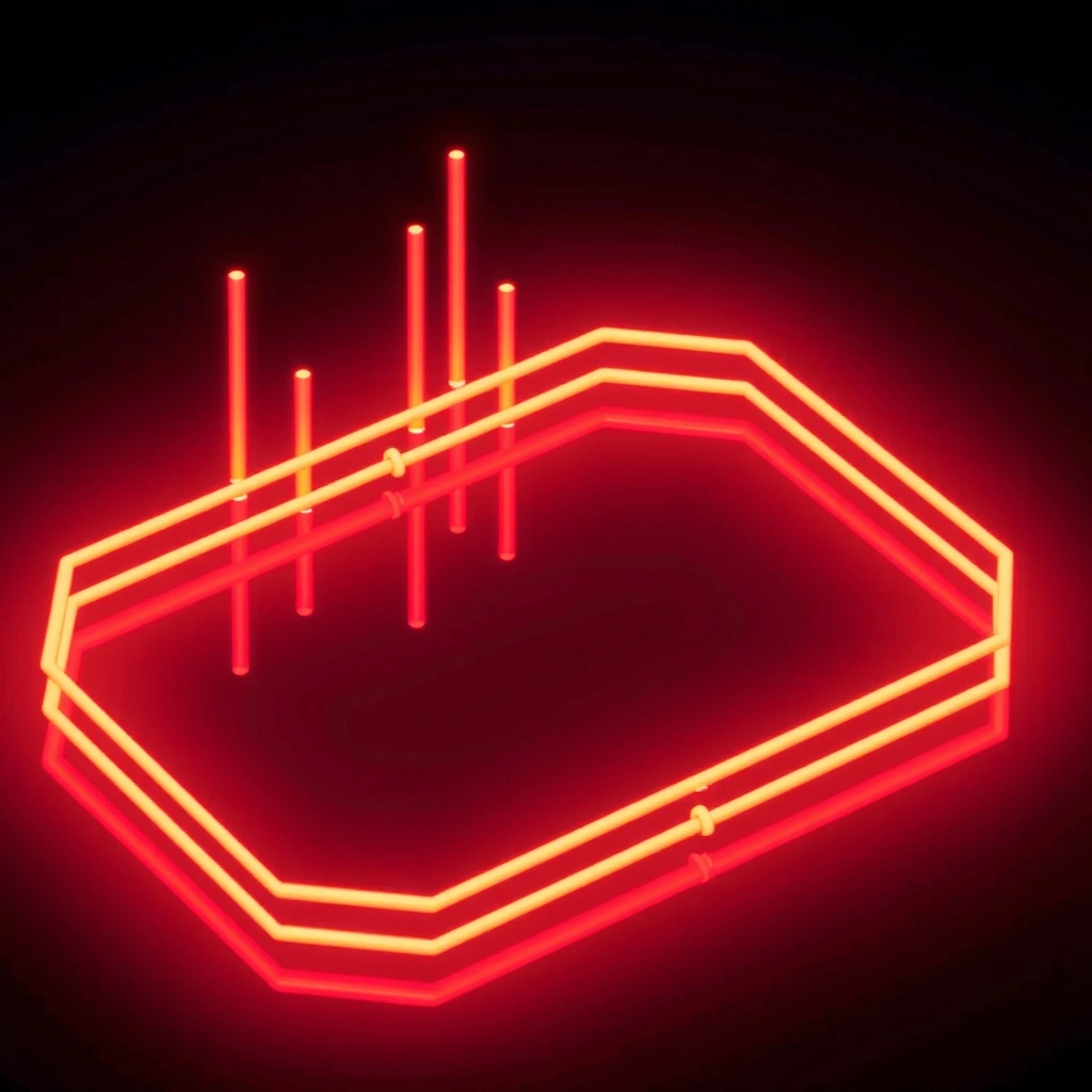 Abstract cyber visualizer background